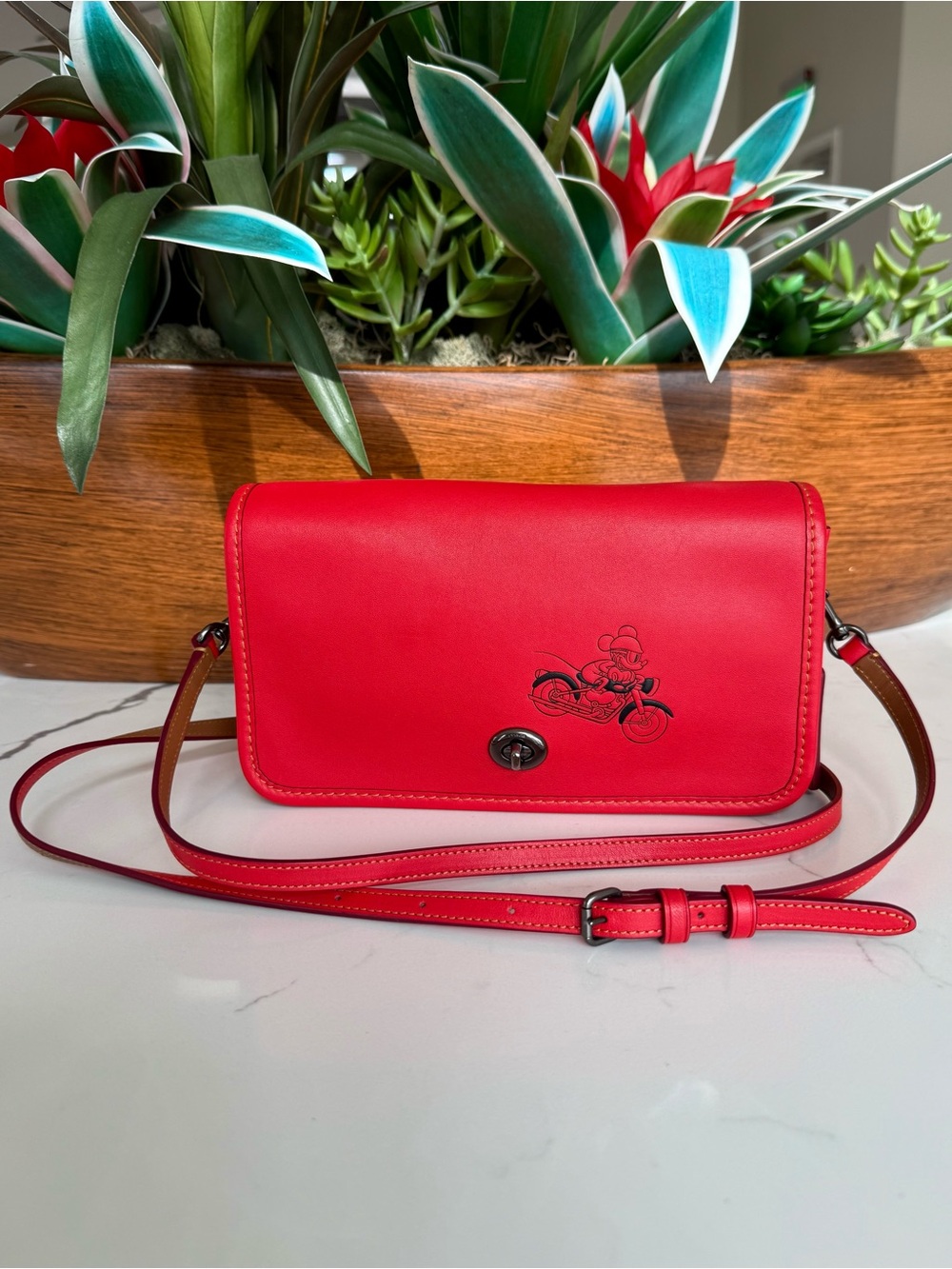 Coach x Disney Red Penny Crossbody with Mickey Limited - Picture 10 of 16